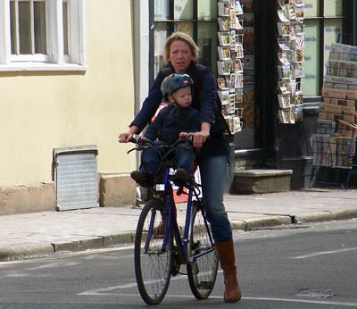 child on front seat