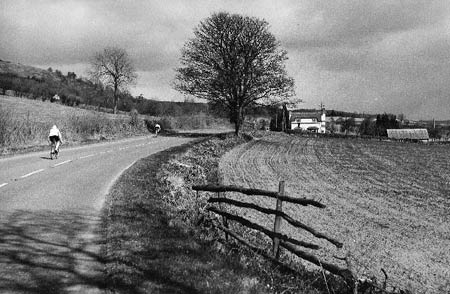 Road through countryside