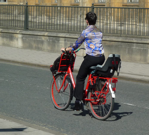 red bike