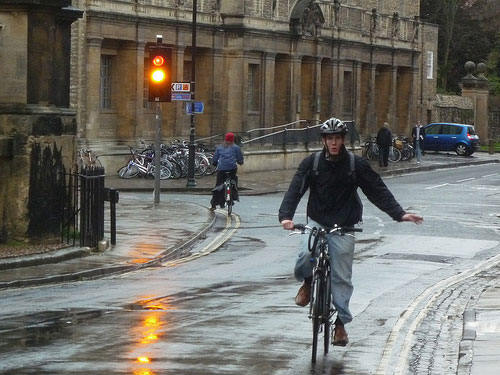 Turning Right in Rain