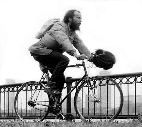 bearded cyclist