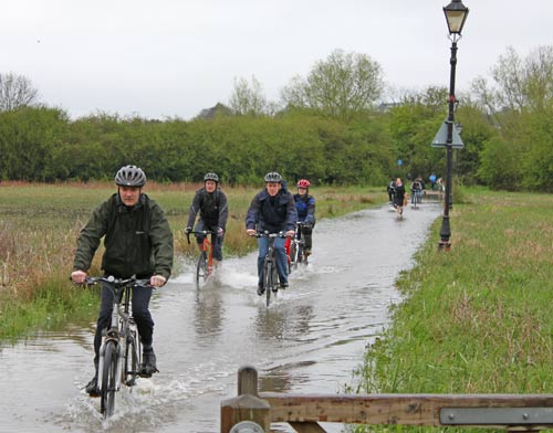 water-cyclists